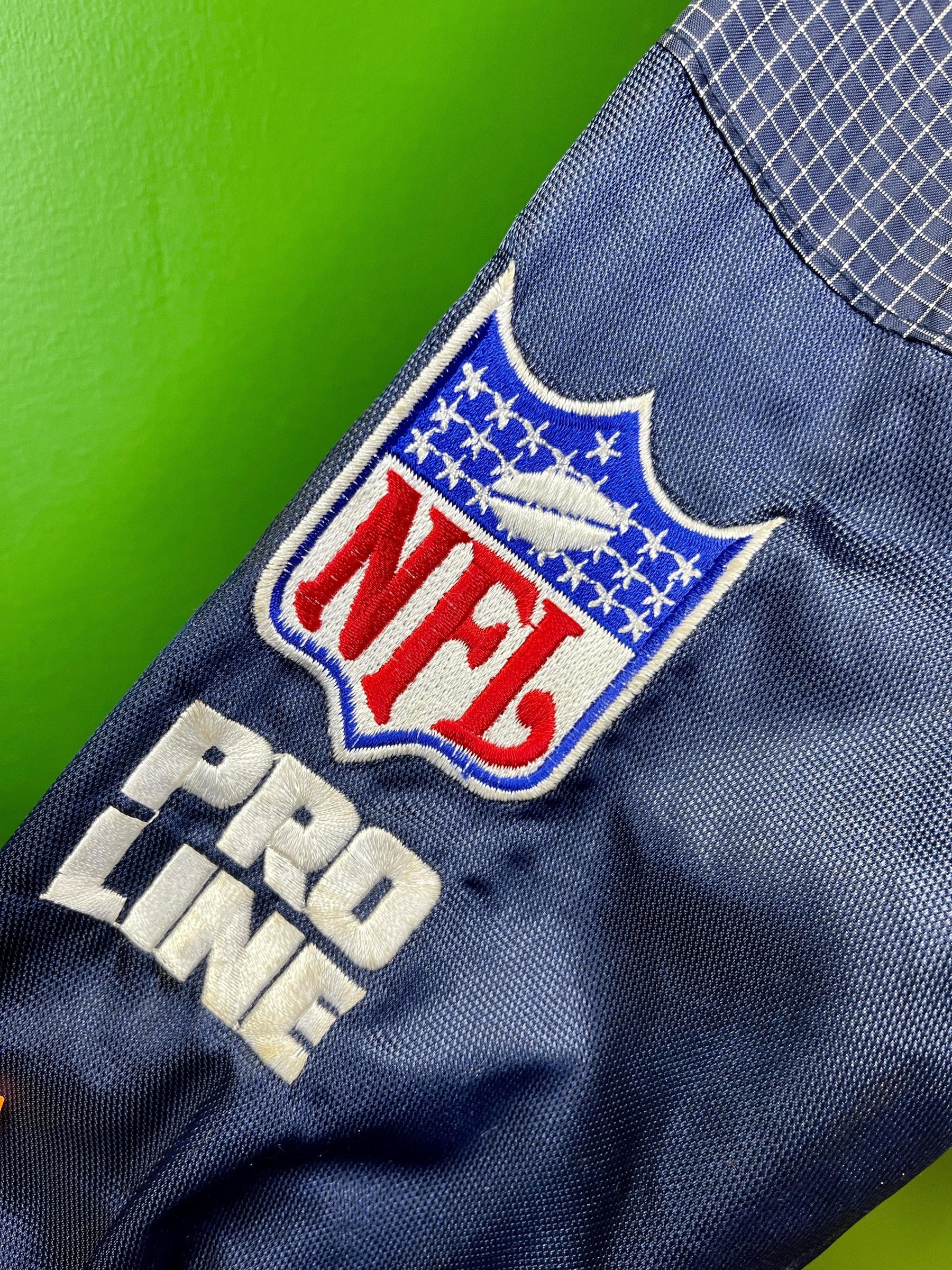 NFL Denver Broncos Logo Athletic Pro Line Windbreaker Jacket Men's Large