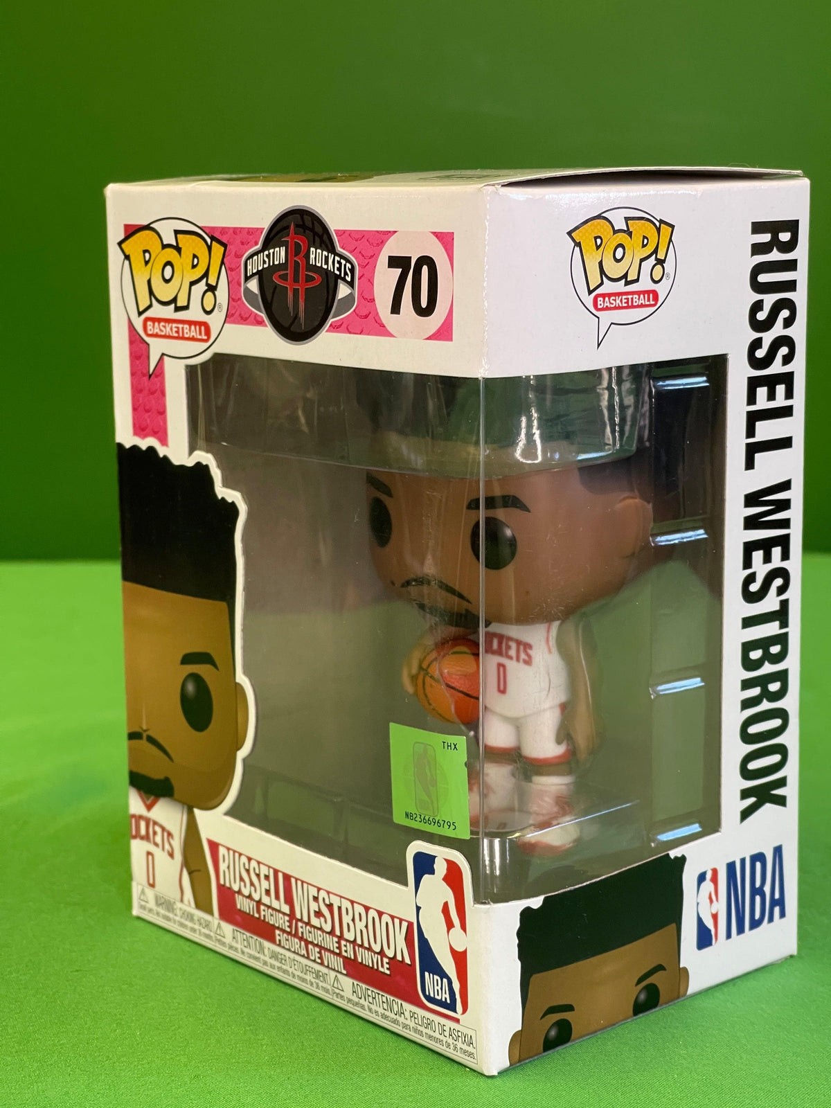 NBA Houston Rockets Russell Westbrook #0 Funko Pop Collectable NWT