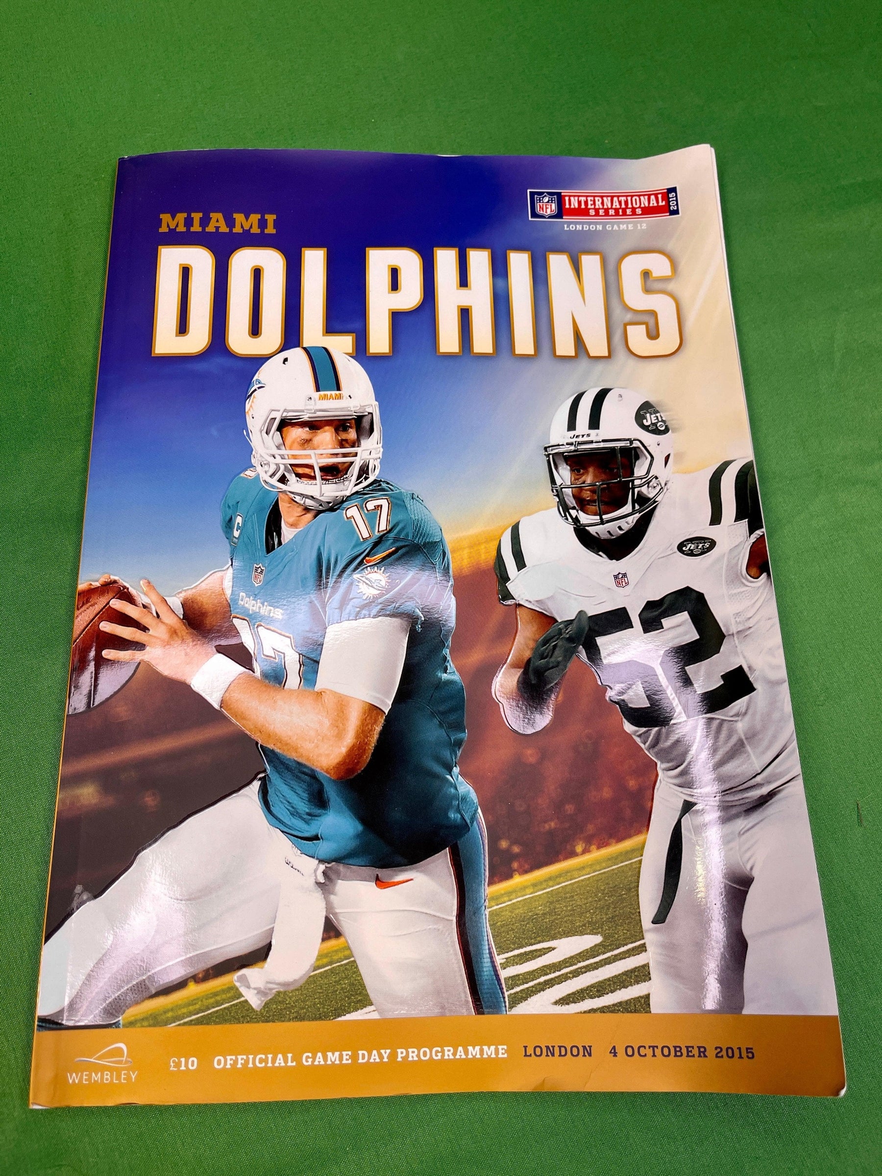 NFL International Series 2015 Programme Miami Dolphins New York Jets