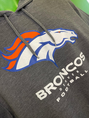 NFL Denver Broncos Charcoal Grey Hoodie Men's X-Large