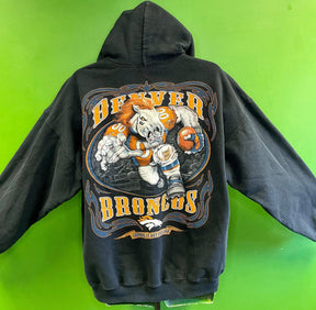 NFL Denver Broncos Harley-Style "Grinding it Out" Hoodie Men's X-Large