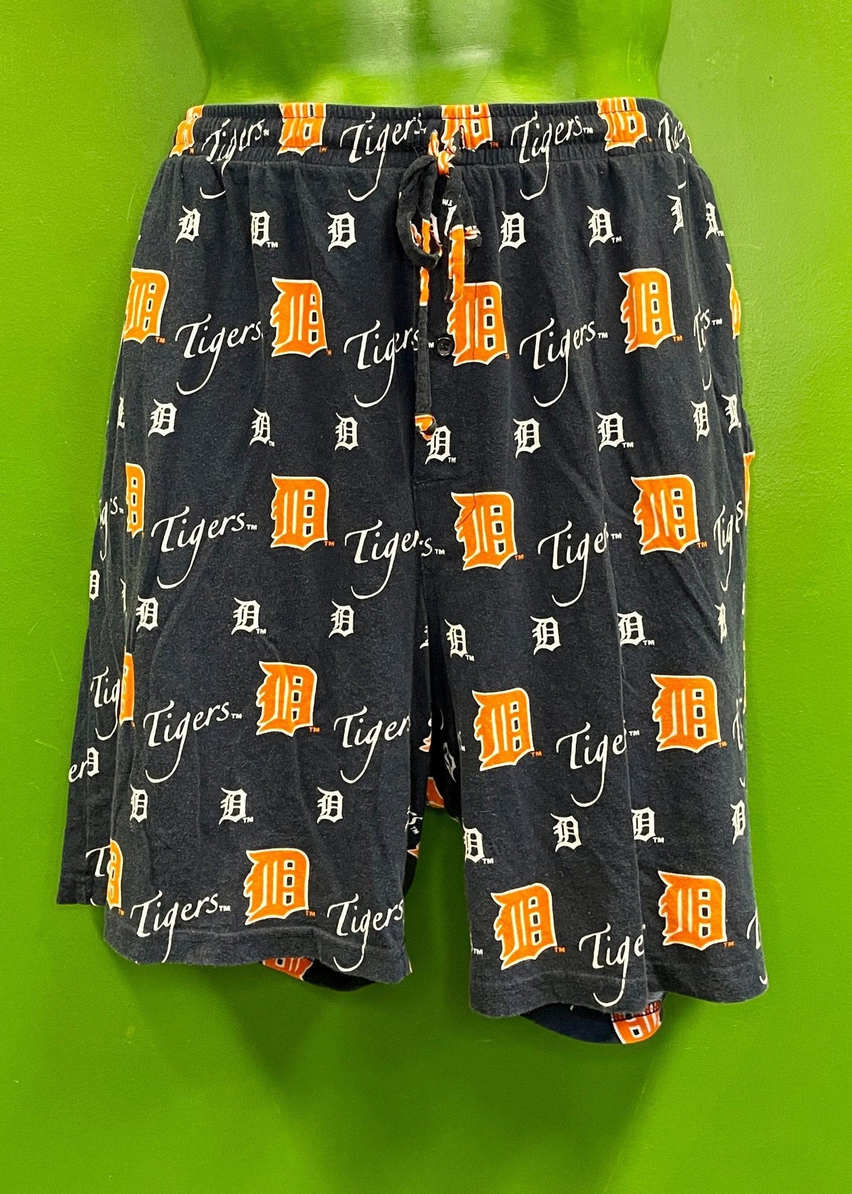 MLB Detroit Tigers Pyjama Lounge Shorts Bottoms Men's X-Large