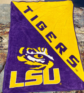 NCAA Louisiana State Tigers Blanket/Throw Fan Cave!
