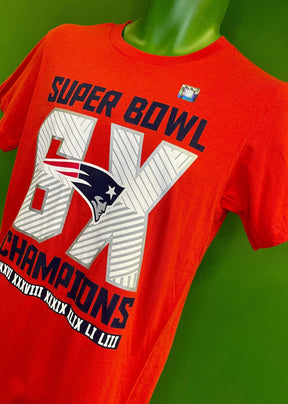 NFL New England Patriots Fanatics 6X Super Bowl Champions T-Shirt Men's Small NWT