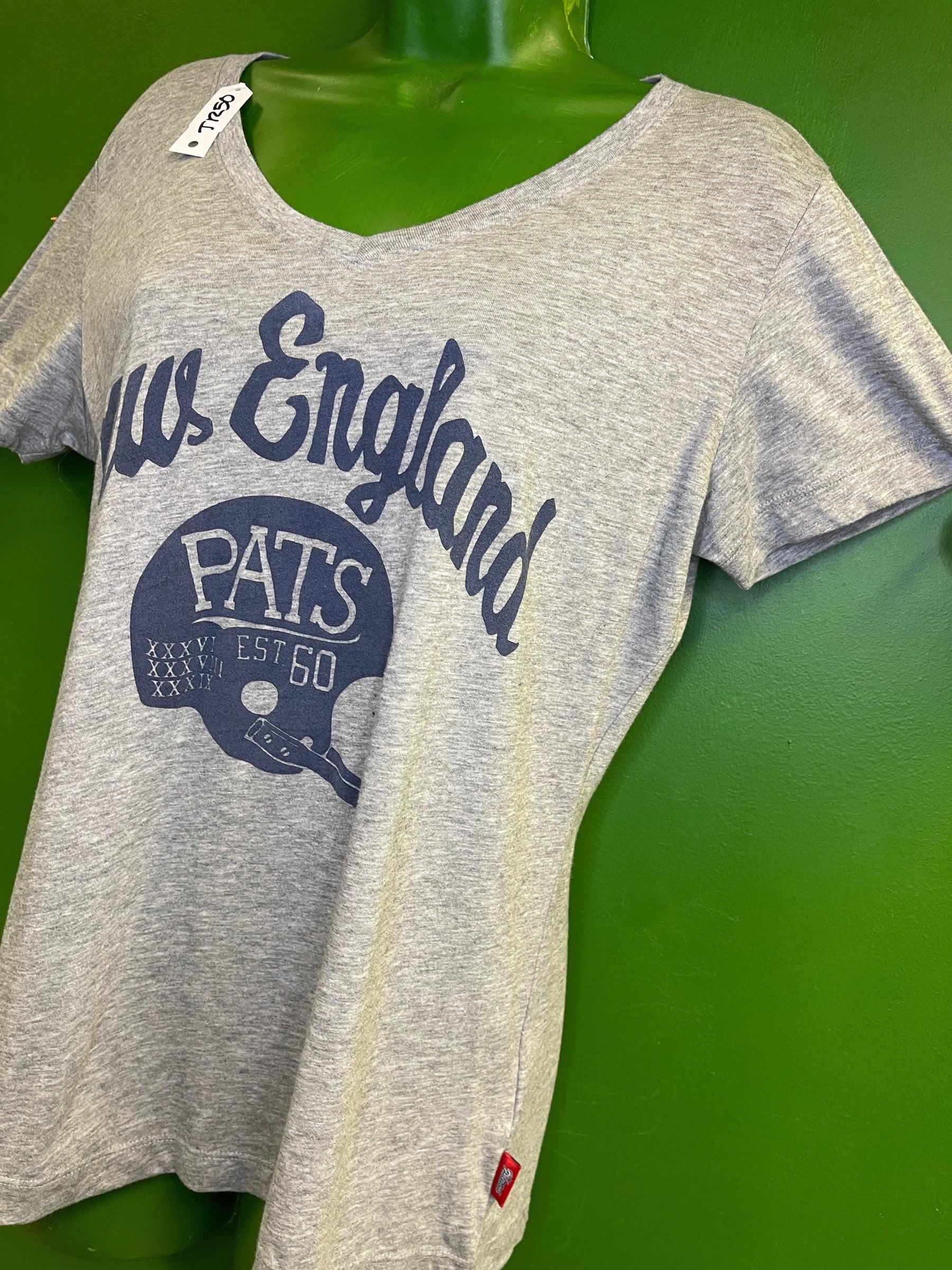 NFL New England Patriots Heathered Grey T-Shirt Women's Large