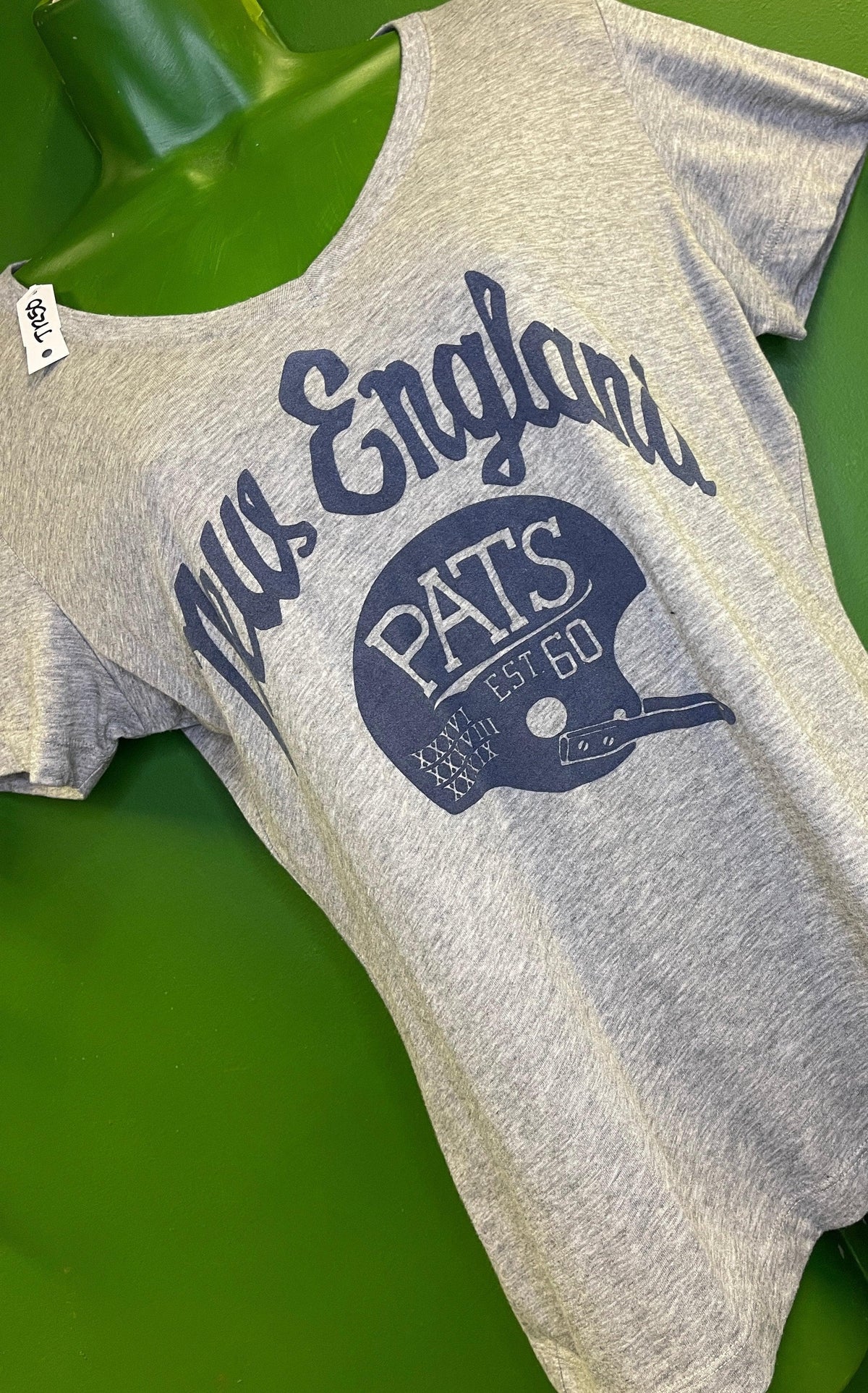 NFL New England Patriots Heathered Grey T-Shirt Women's Large