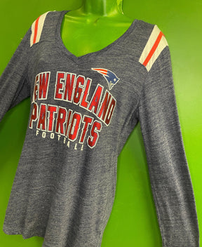 NFL New England Patriots L/S Foil T-Shirt Women's Large
