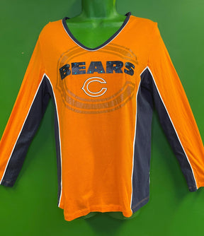 NFL Chicago Bears V-neck L/S Blingy T-Shirt Women's Large