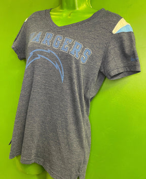 NFL Los Angeles Chargers Soft Blue V-neck T-Shirt Women's Medium