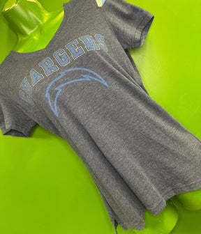 NFL Los Angeles Chargers Soft Blue V-neck T-Shirt Women's Medium