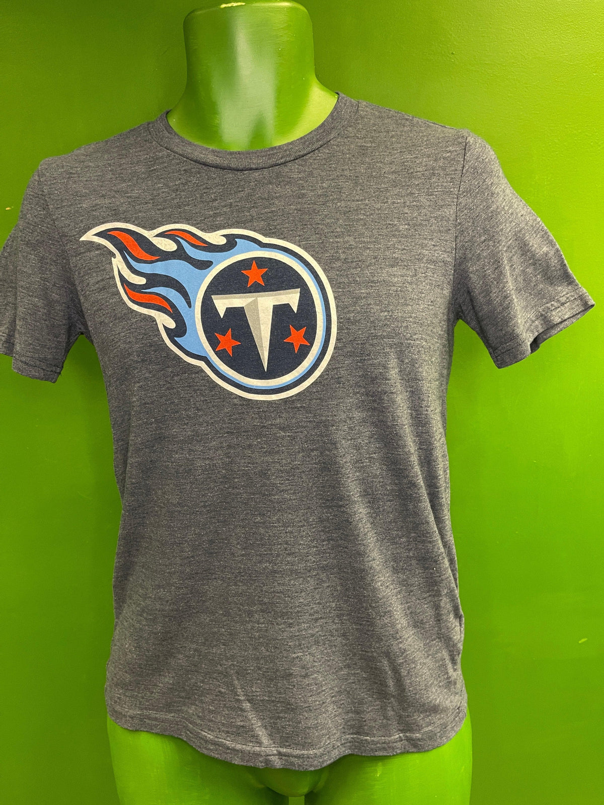 NFL Tennessee Titans Heathered Blue T-Shirt Youth Medium 10-12