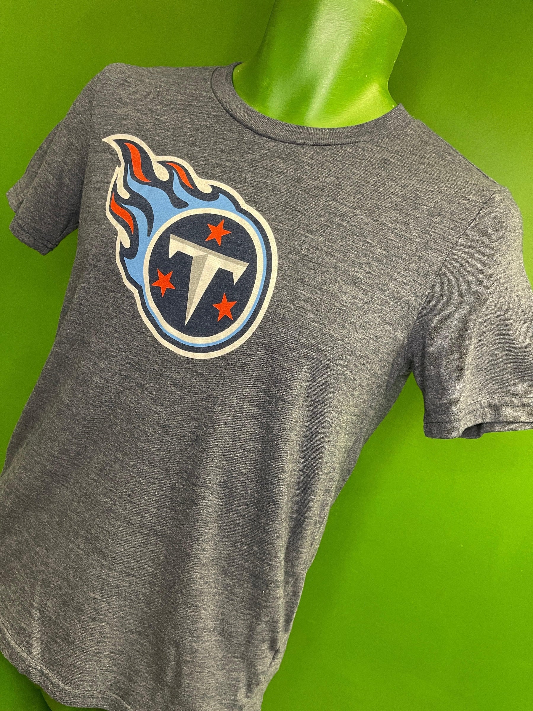 NFL Tennessee Titans Heathered Blue T-Shirt Youth Medium 10-12