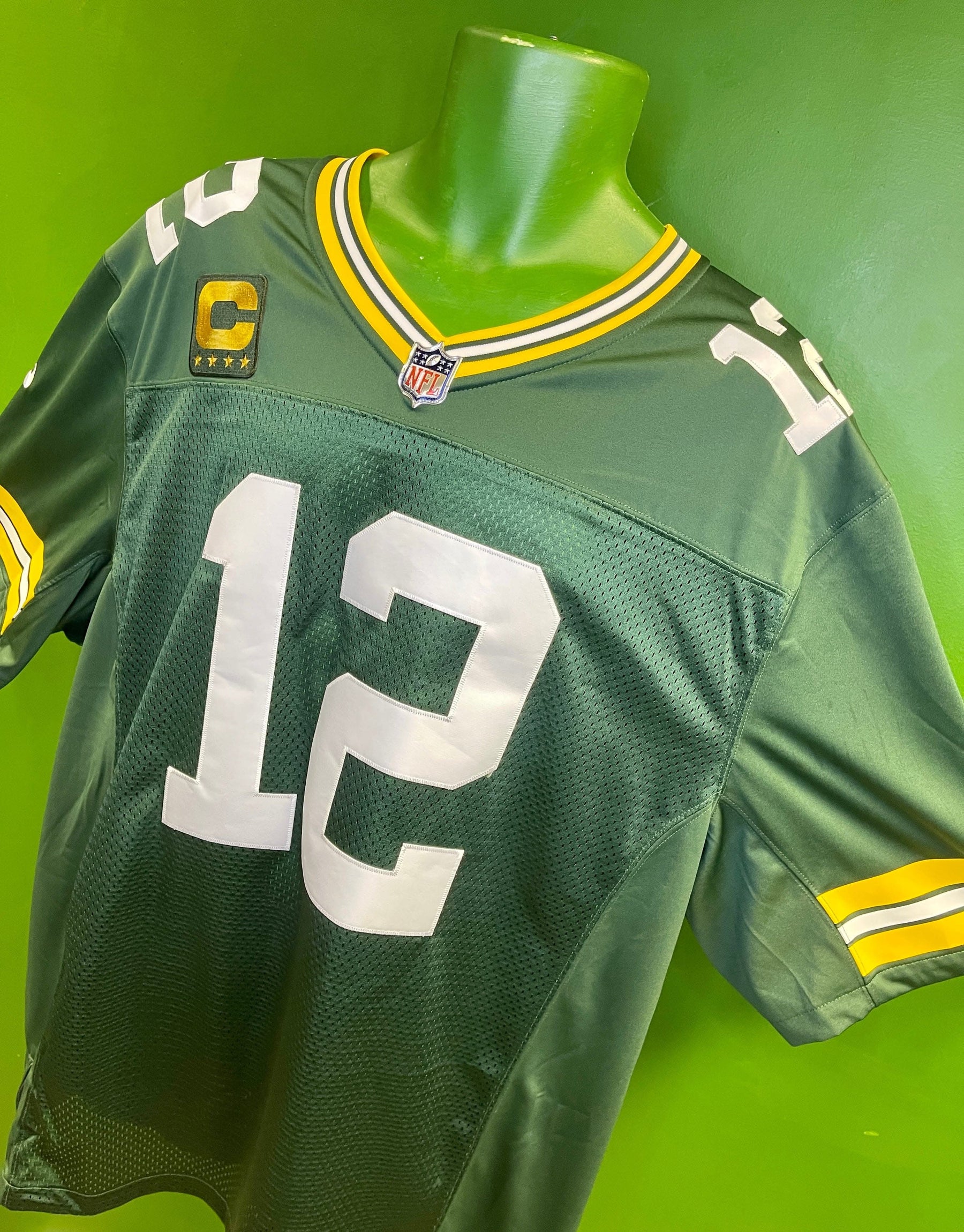 NFL Green Bay Packers Aaron Rodgers #12  Stitched Jersey Men's 2X-Large NWT
