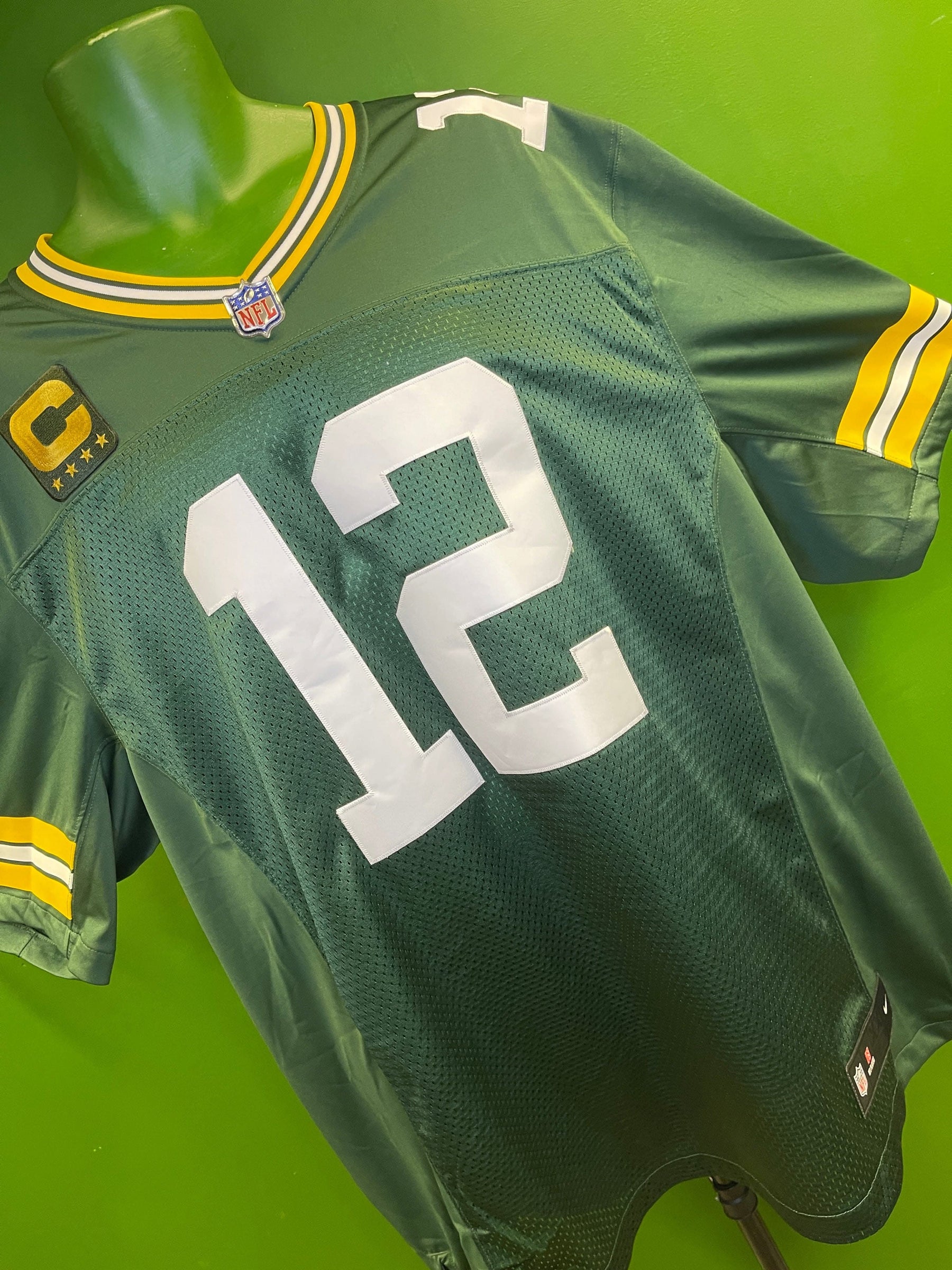 NFL Green Bay Packers Aaron Rodgers #12  Stitched Jersey Men's 2X-Large NWT