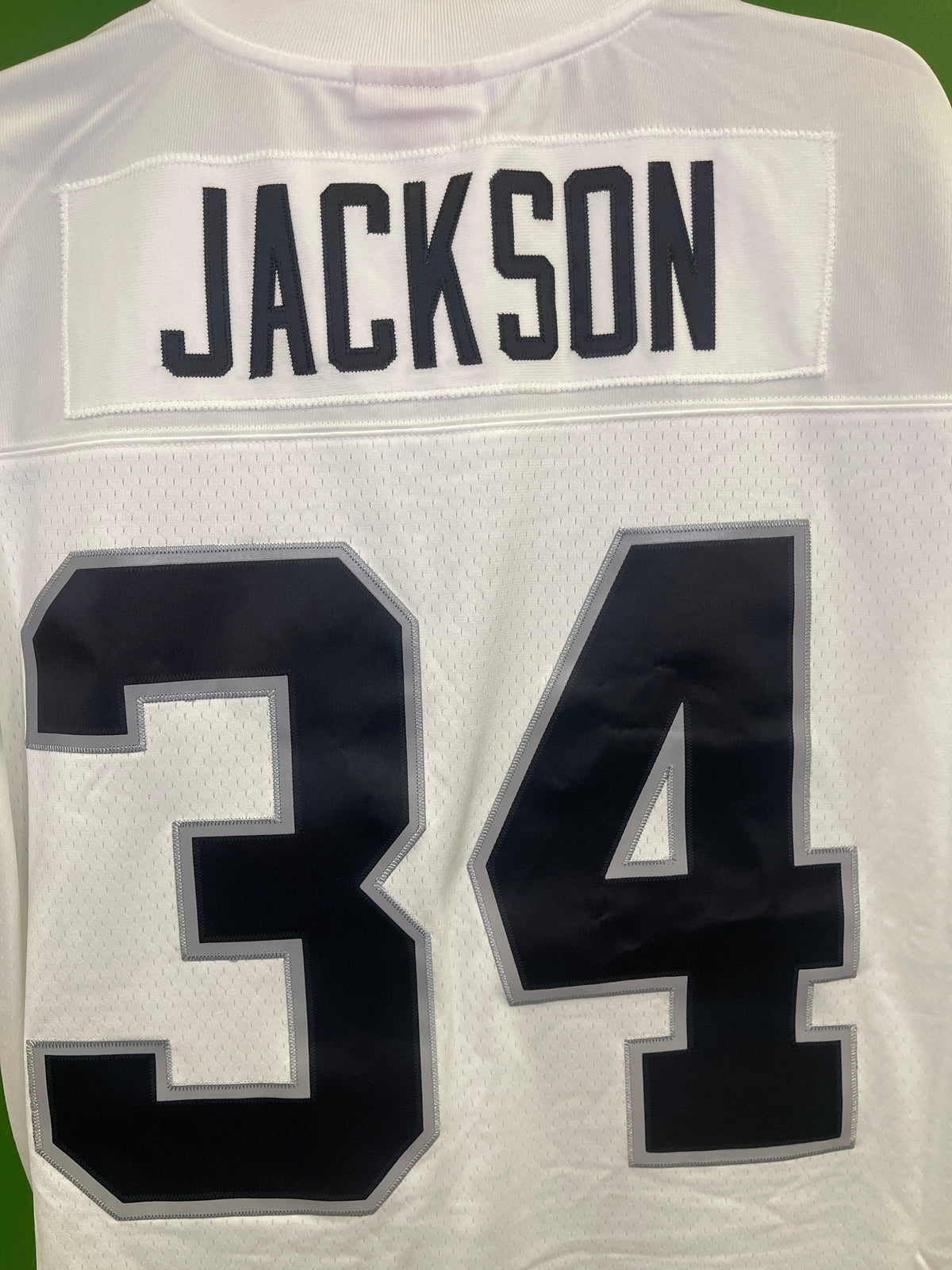 NFL Las Vegas Raiders Bo Jackson #34 Mitchell & Ness Throwback Jersey Men's X-Large NWT