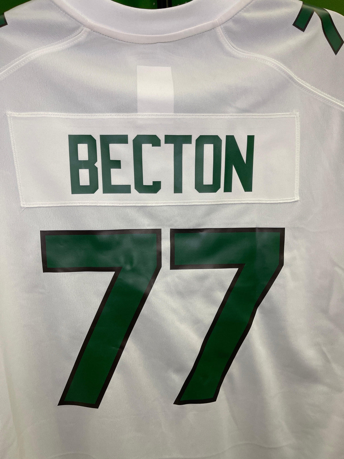 NFL New York Jets Mekhi Becton #77 Game Jersey Men's 2X-Large NWT