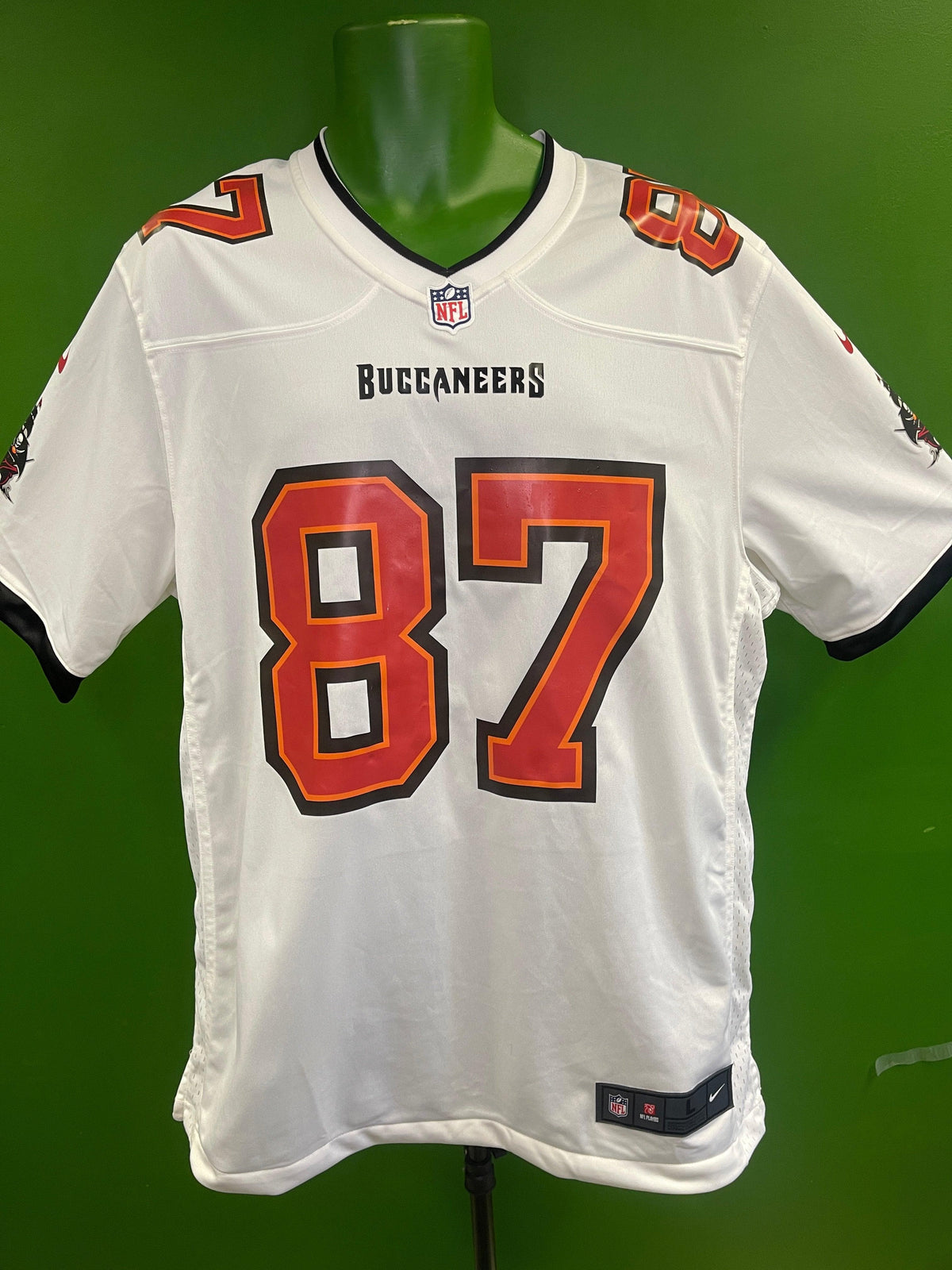NFL Tampa Bay Buccaneers Rob Gronkowski #87 Game Jersey Men's Large New with Defect