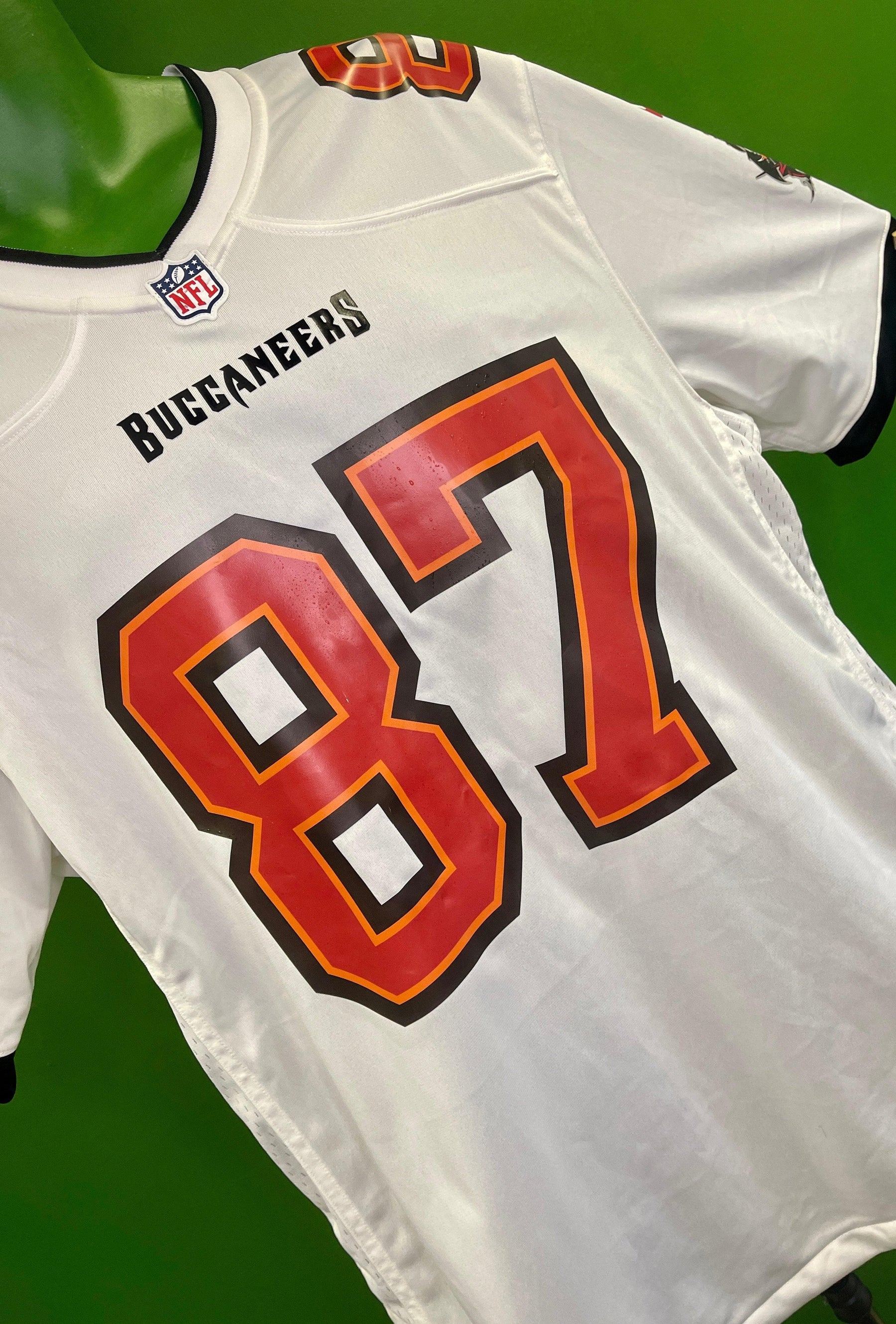 NFL Tampa Bay Buccaneers Rob Gronkowski 87 Game Jersey Men s Large Ne