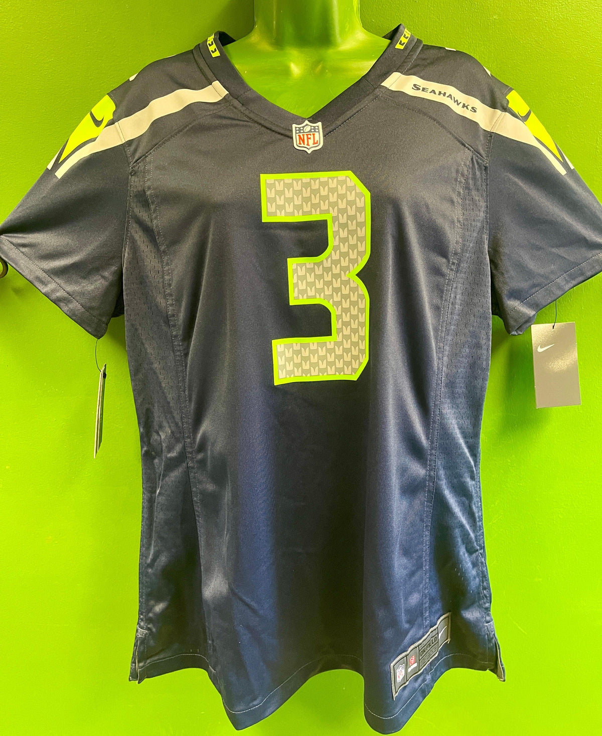 NFL Seattle Seahawks Russell Wilson #3 Game Jersey Women's X-Large NWT