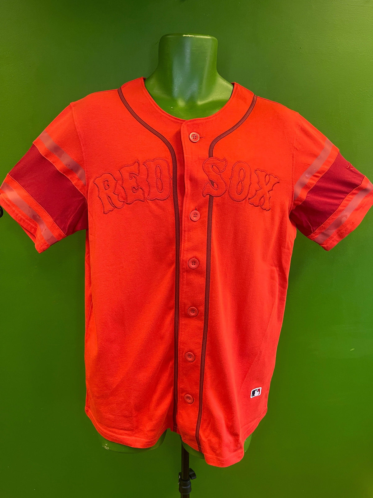 MLB Boston Red Sox Cotton Team Jersey Red on Red Men's Medium NWT