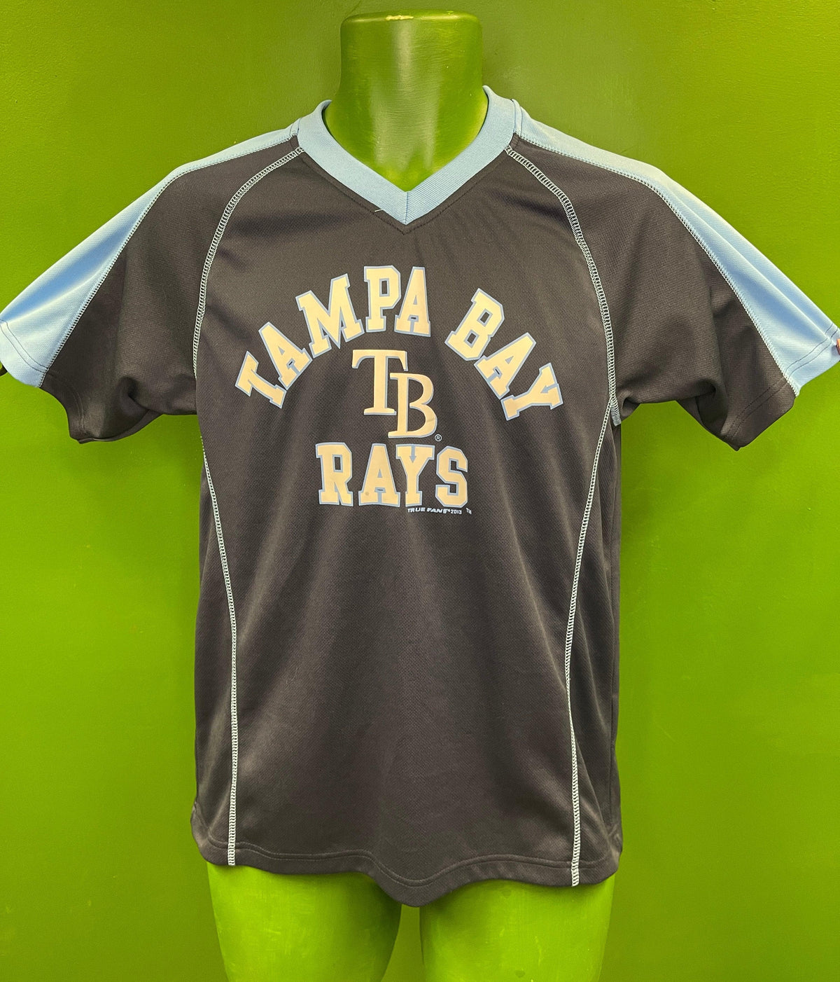 MLB Tampa Bay Rays Jersey-Style Top Youth Medium 10-12