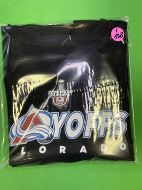 NHL Colorado Avalanche Stanley Cup Playoffs 2019 Black T-Shirt Youth X-Large 18-20