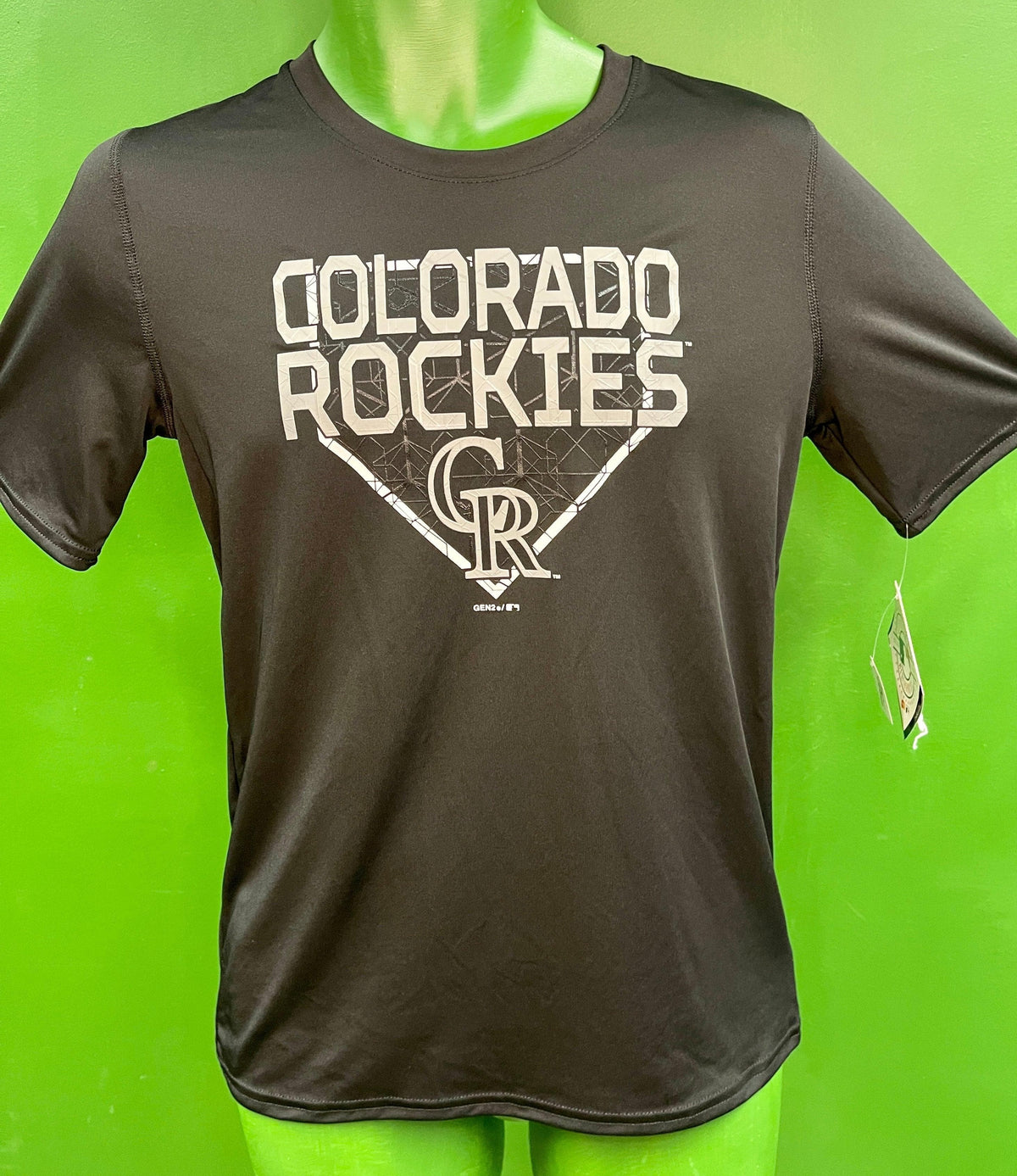 MLB Colorado Rockies Gen2 Wicking T-Shirt Youth Large 14-16 NWT