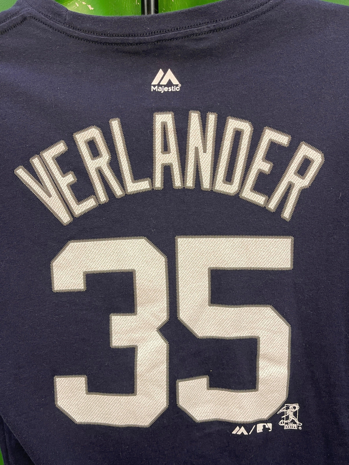 MLB Detroit Tigers Verlander #35 Dark Blue T-Shirt Youth X-Large 18