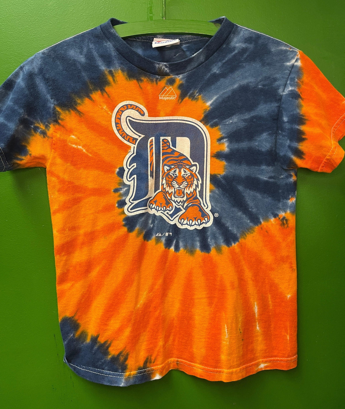 MLB Detroit Tigers Tie Dye T-Shirt Youth Small