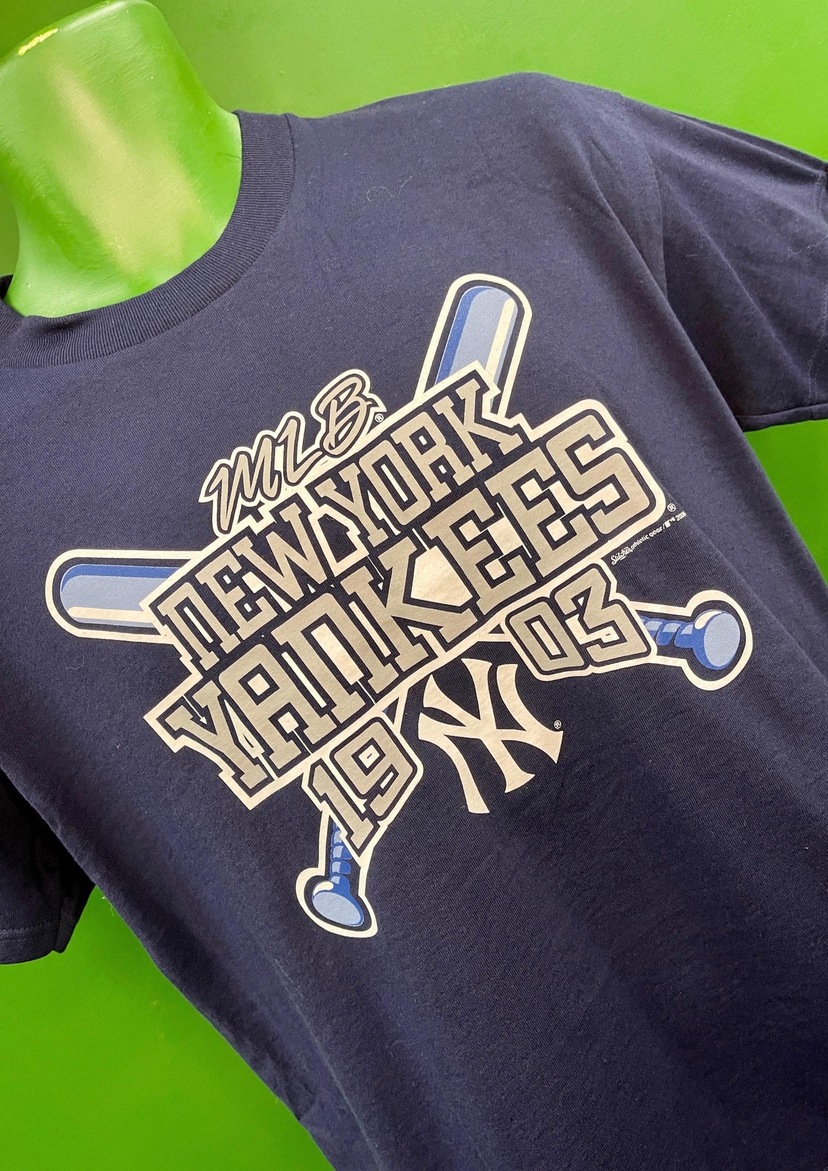 MLB New York Yankees Dark Blue T-Shirt Youth X-Large