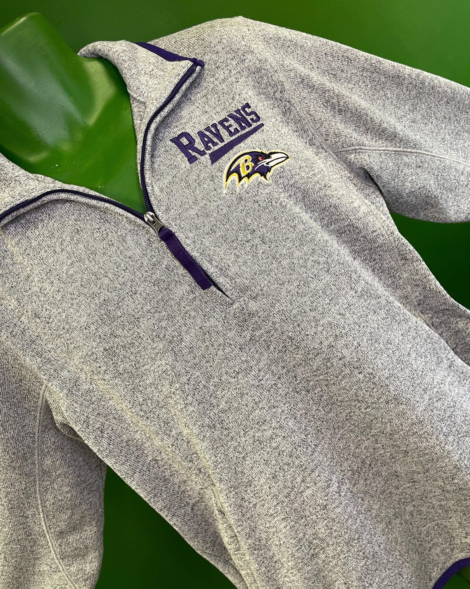 NFL Baltimore Ravens Pullover 1/4 Zip Jumper Top Men's Medium