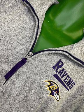 NFL Baltimore Ravens Pullover 1/4 Zip Jumper Top Men's Medium