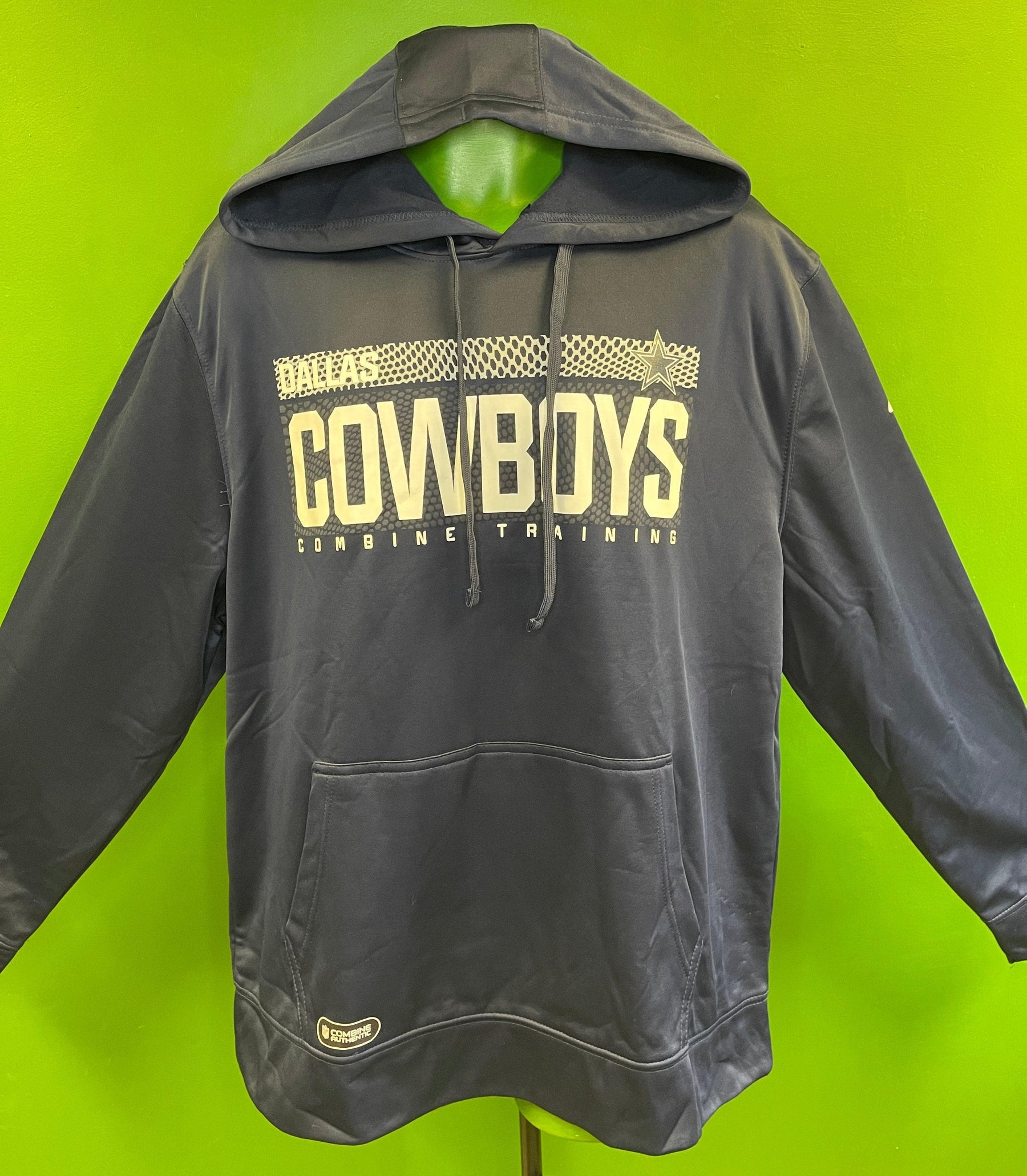 NFL Dallas Cowboys New Era Blue Combine Training Hoodie Men's X-Large NWT