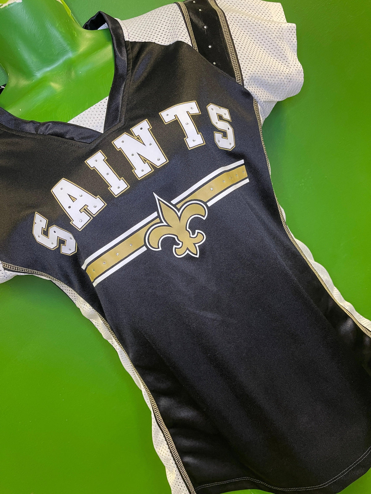 NFL New Orleans Saints Sparkly Mesh Jersey Women's Small