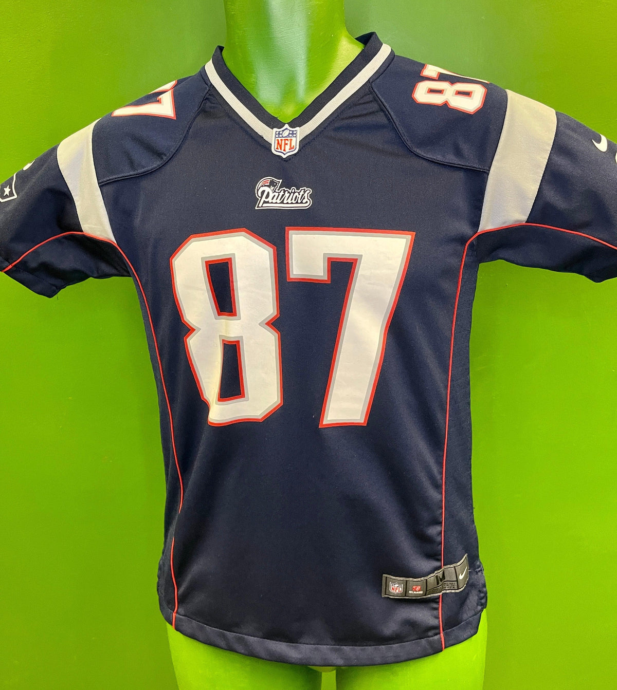 NFL New England Patriots Rob Gronkowski #87 Game Jersey Youth Medium 10-12