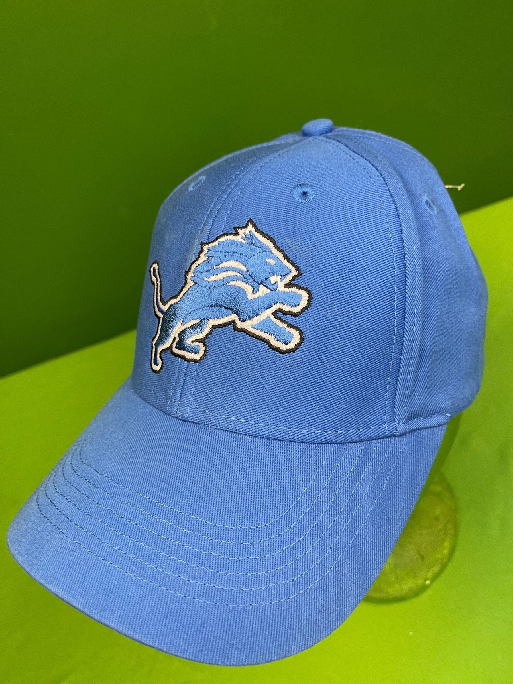 NFL Detroit Lions Blue Cotton Cap/Hat Youth OSFM Appx. 6-14