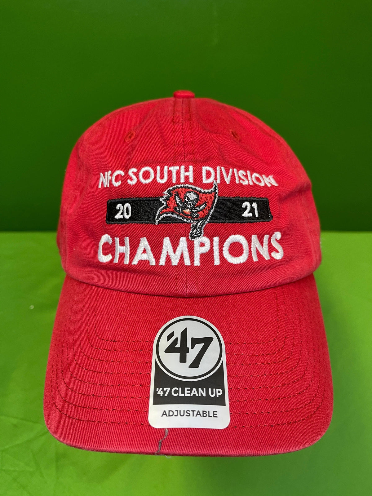 NFL Tampa Bay Buccaneers '47 Cleanup NFC South Champions Strapback Hat Cap OSFA NWT