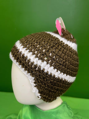 American Football Handmade Crocheted Winter Hat/Beanie Baby 0-6 Months