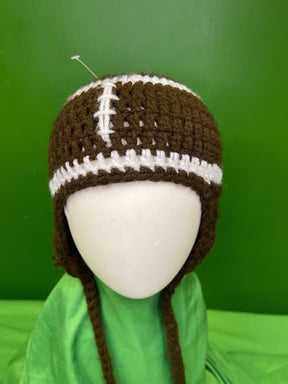 American Football Handmade Knitted Woolly Tassel Hat Baby OSFM