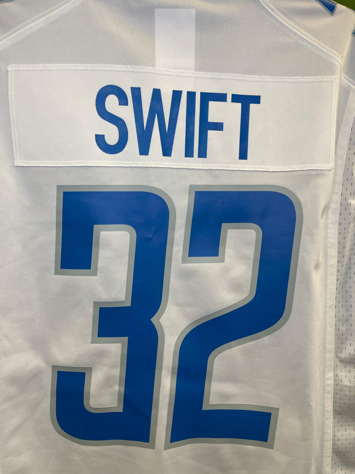 NFL Detroit Lions D'Andre Swift #32 Game Jersey Men's Medium NWT
