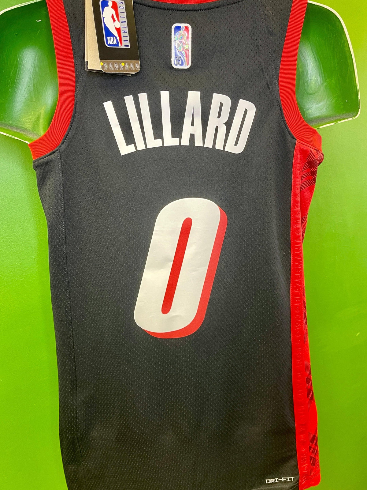 NBA Portland Trailblazers Damian Lillard City Edition Swingman Jersey Men's X-Small NWT