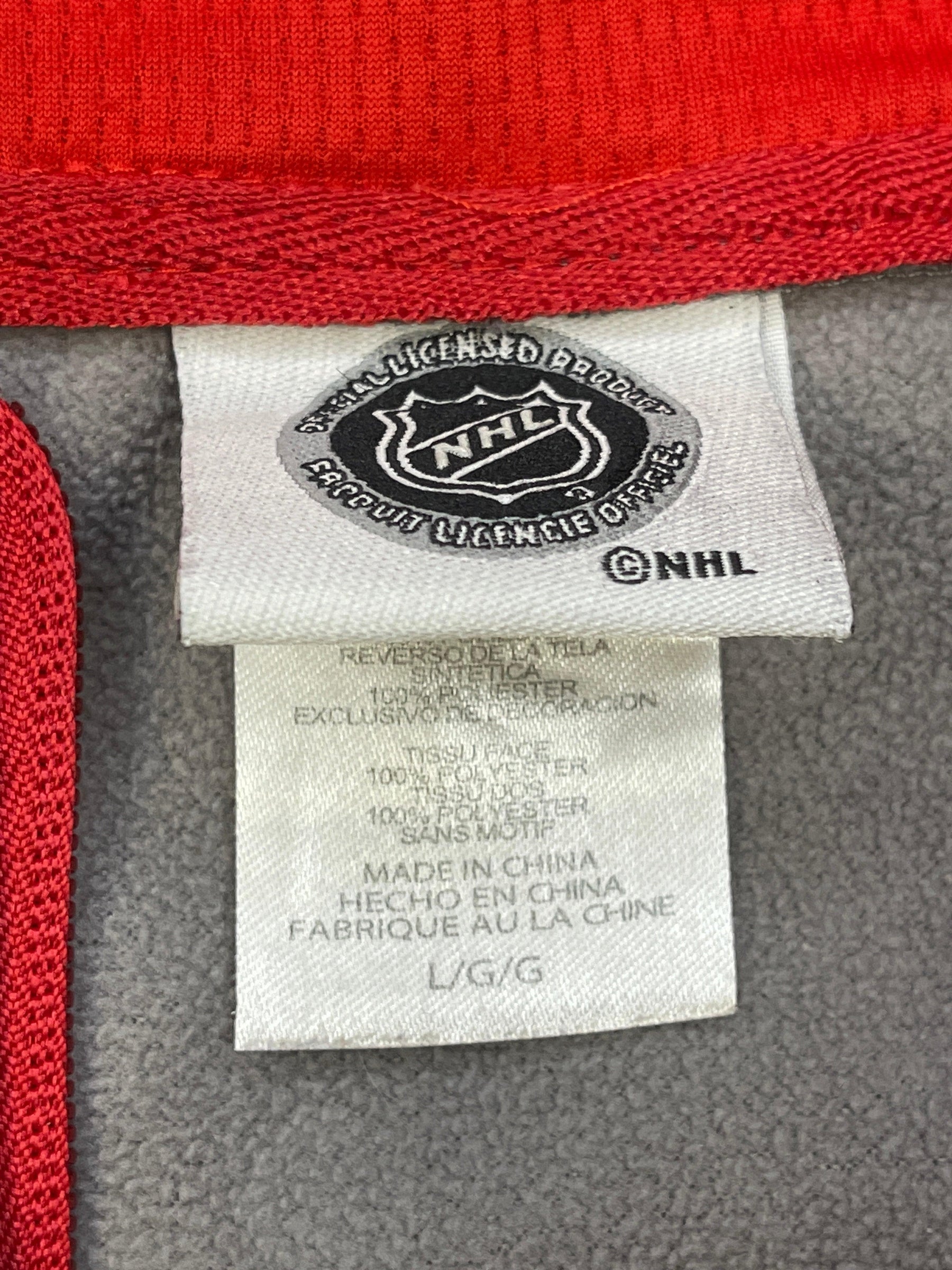 NHL Detroit Red Wings Heathered Grey Pullover Top Men's Large