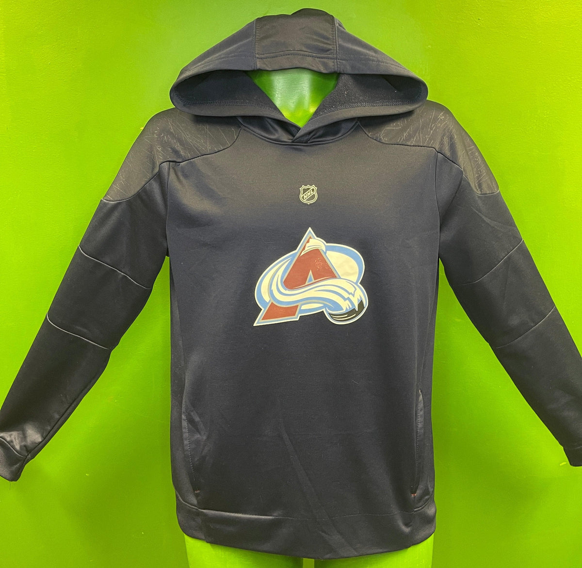 NHL Colorado Avalanche Black Hoodie Youth Large 14-16
