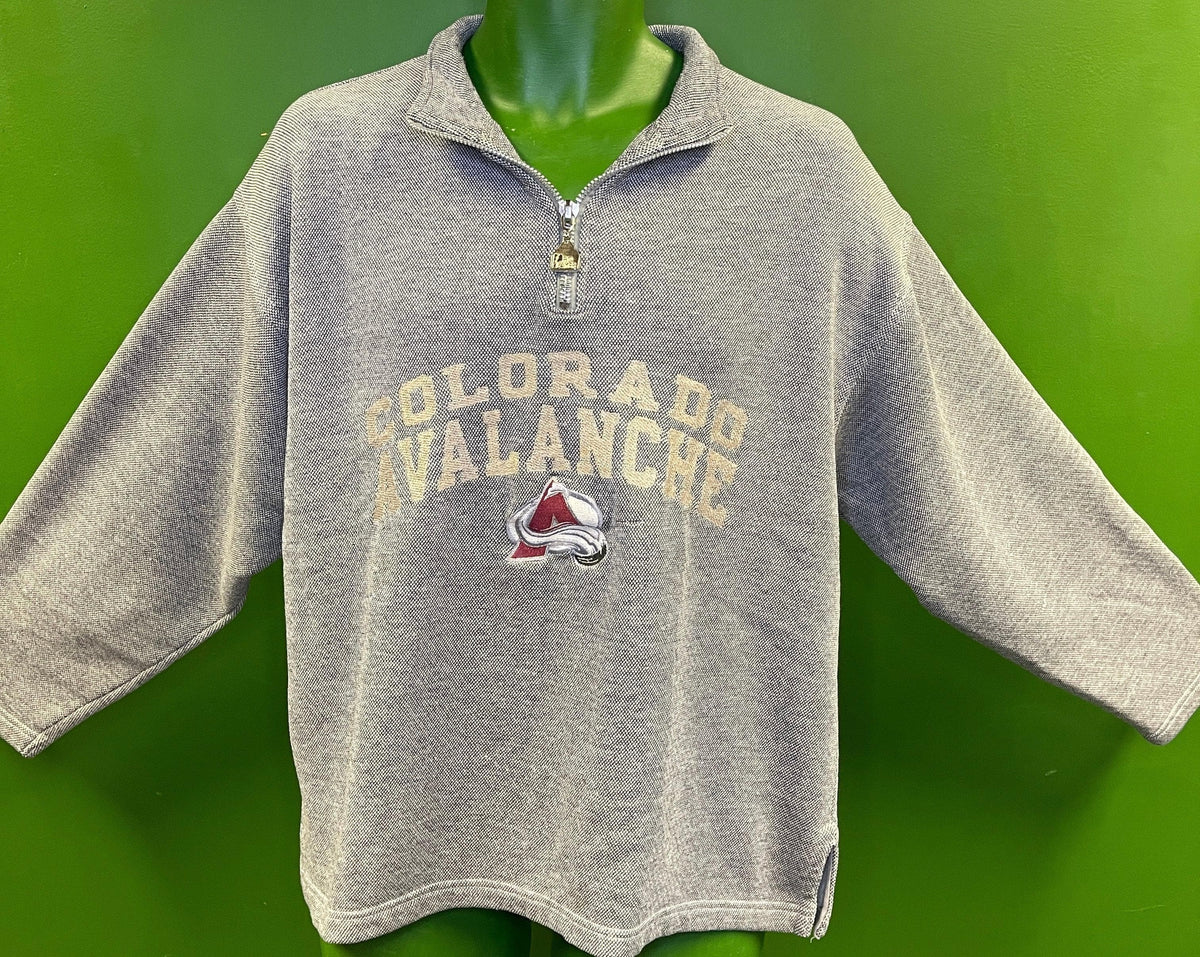 NHL Colorado Avalanche Pro Player Vintage Textured Pullover Top Women's 2X-Large