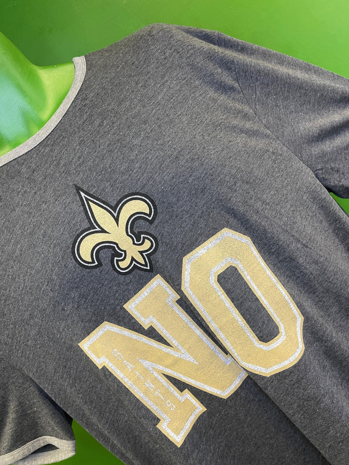 NFL New Orleans Saints Soft Heathered Grey T-Shirt Men's X-Large NWT