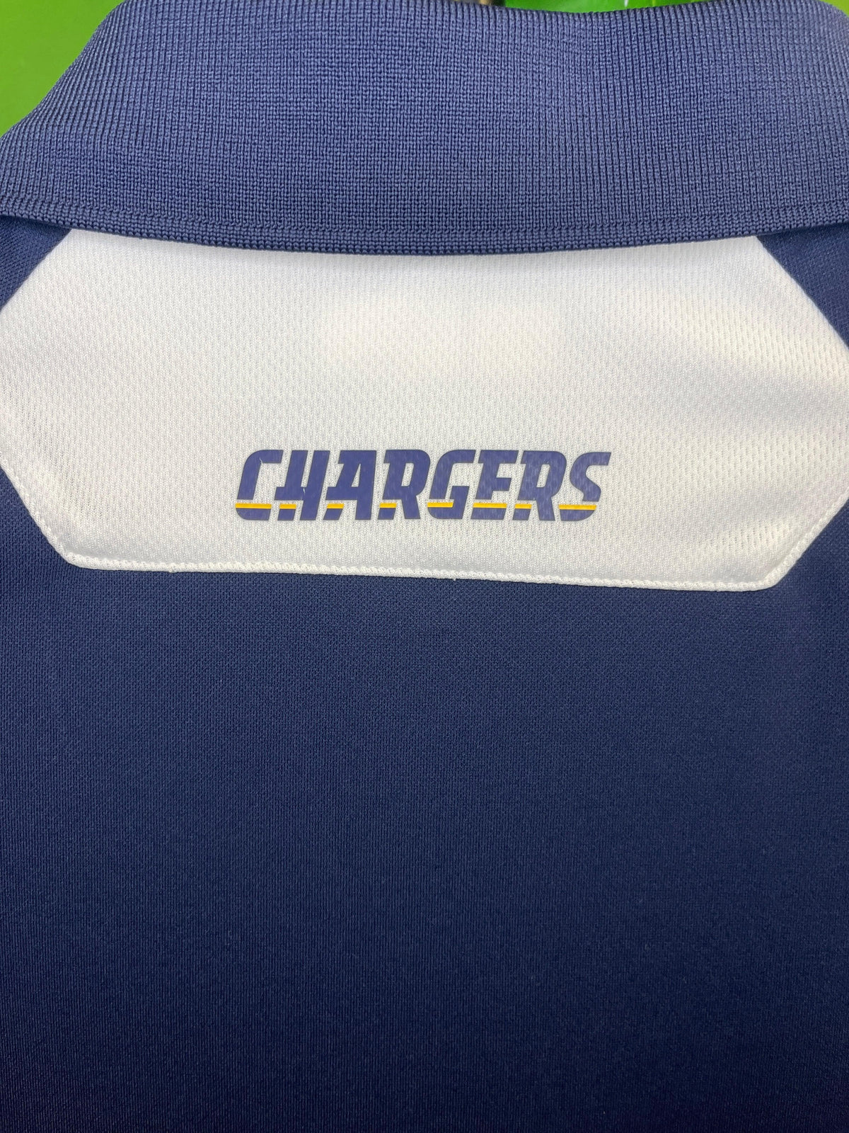 NFL Los Angeles Chargers Wicking Polo Golf Shirt Men's Large