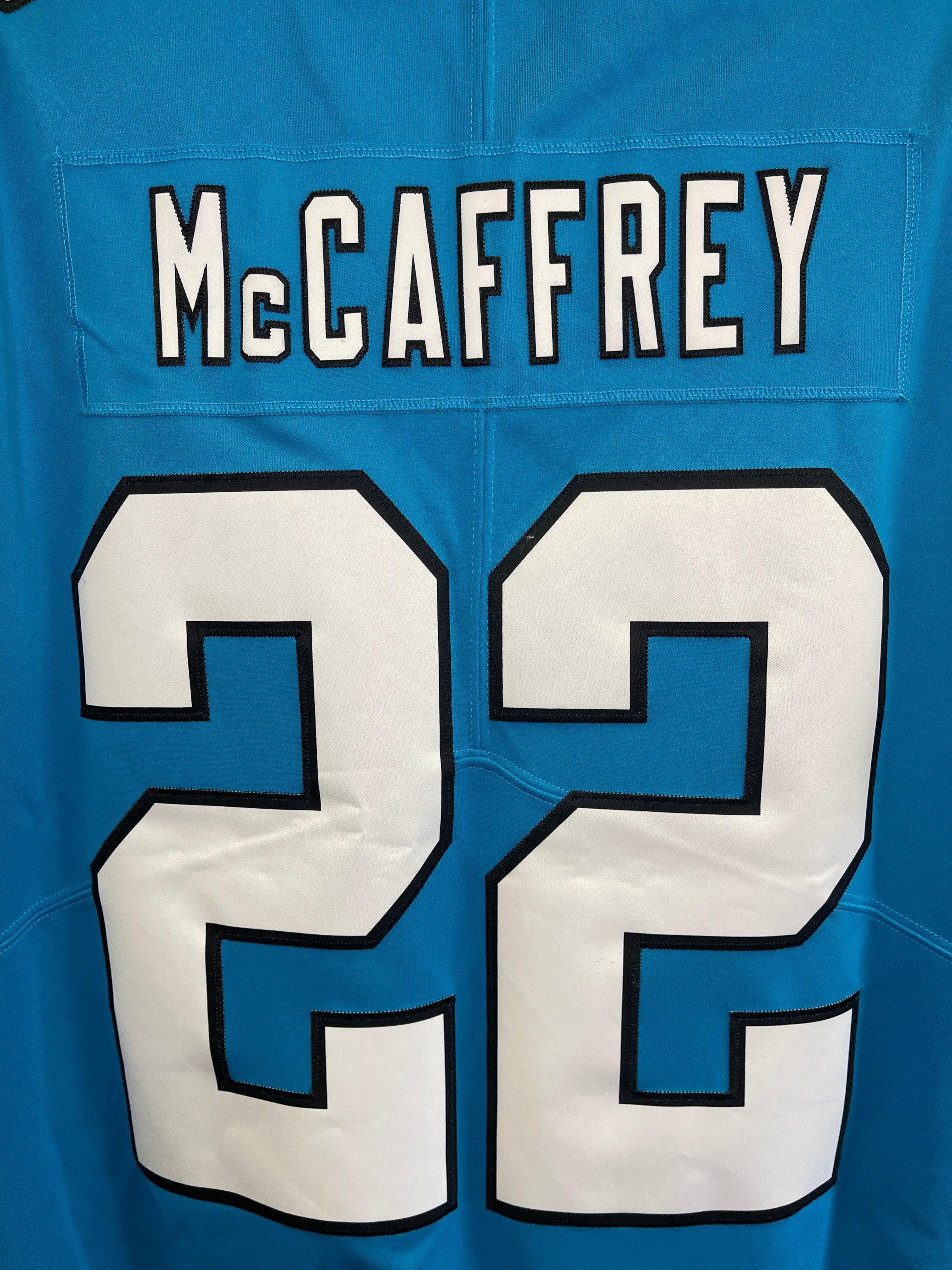 Carolina Panthers Stitched Nike Christian McCaffrey #22 Jersey Mens Medium  Blue