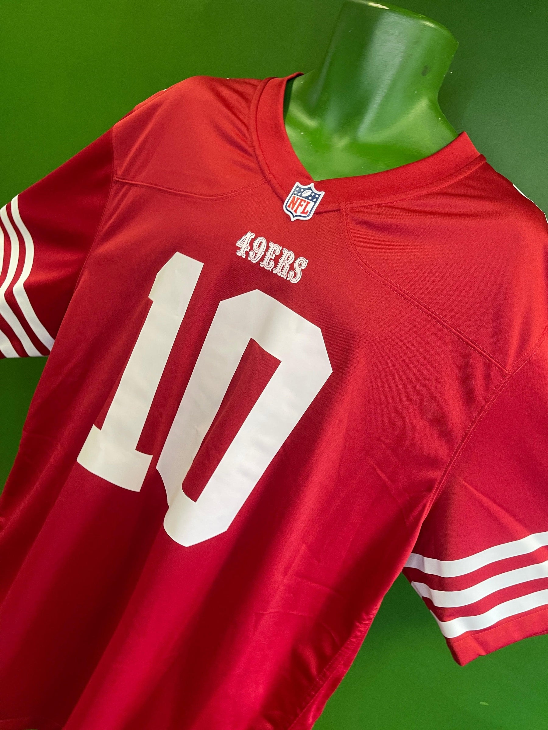 NFL San Francisco 49ers Jimmy Garoppolo #10 Game Jersey Men's 3X-Large NWT