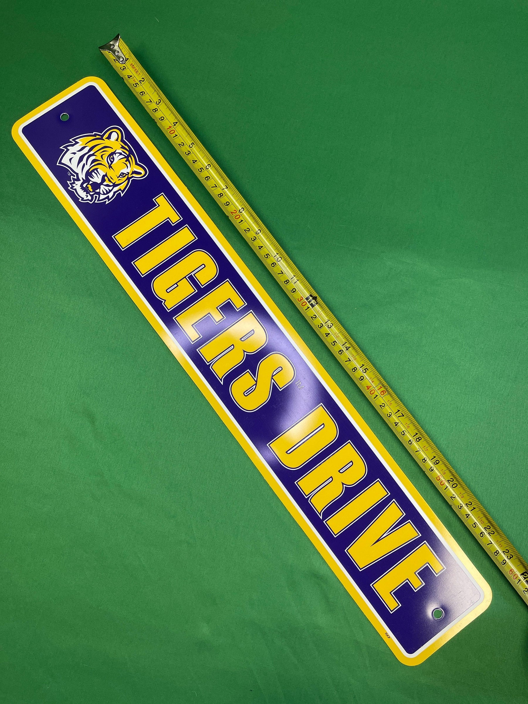 NCAA Louisiana State LSU Tigers Drive Street Sign Fan Cave NWT