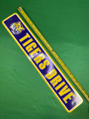 NCAA Louisiana State LSU Tigers Drive Street Sign Fan Cave NWT